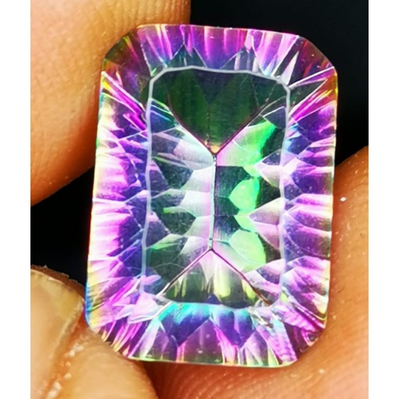 Batu permata rainbow mystic quartz