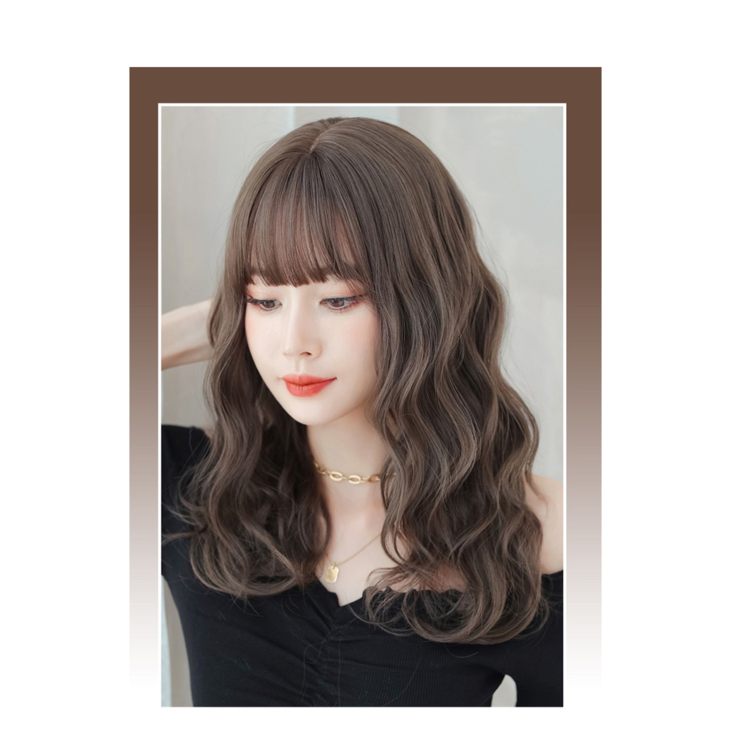 0321 full wig korean style mermaid wave medium 58cm