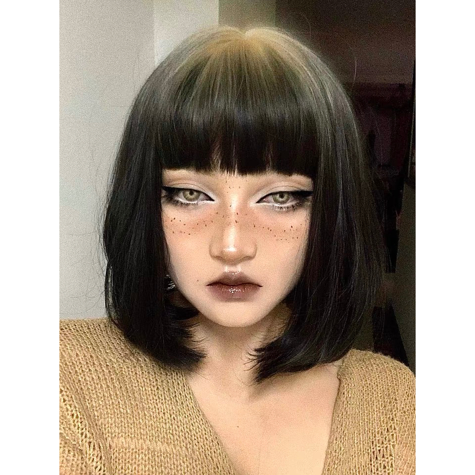 DX1219 full wig korean bobo ombre 30cm