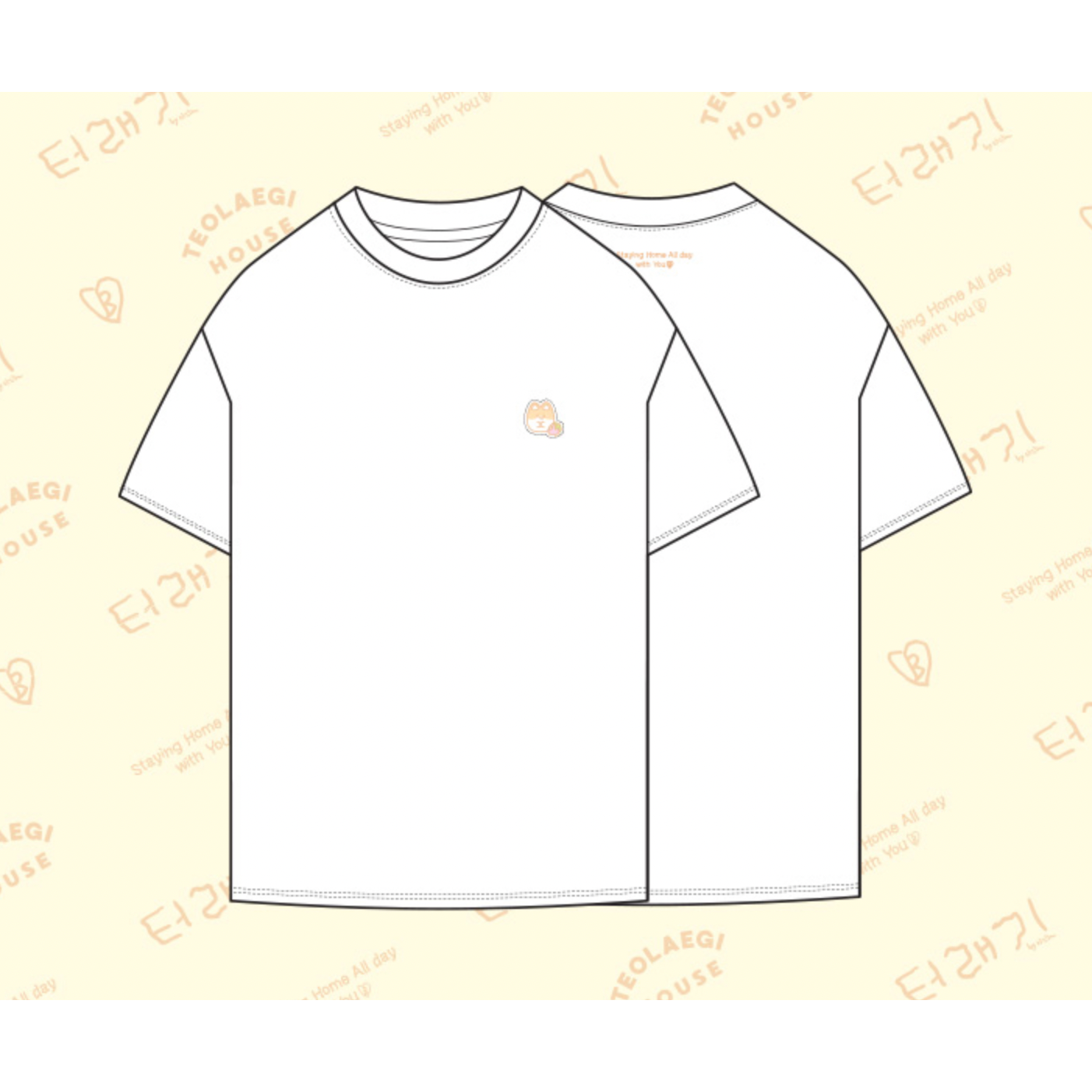 [DP PO] SPAO X EXO BAEKHYUN TEOLAEGI Short Sleeve T-SHIRT [PRINT Ver.]