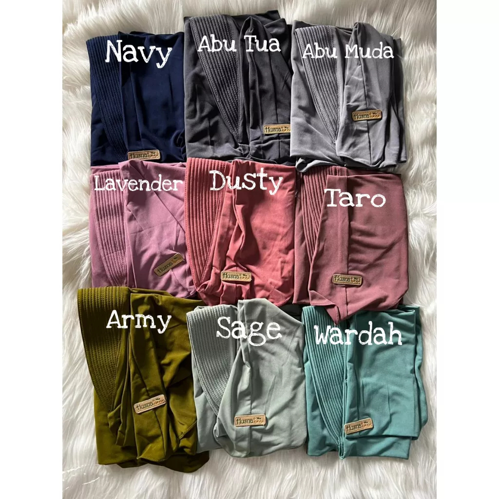 (HUSNA) HIJAB KHIMAR BERGO MARWAH OVAL KIDZ ORI HUSNA |Fashion