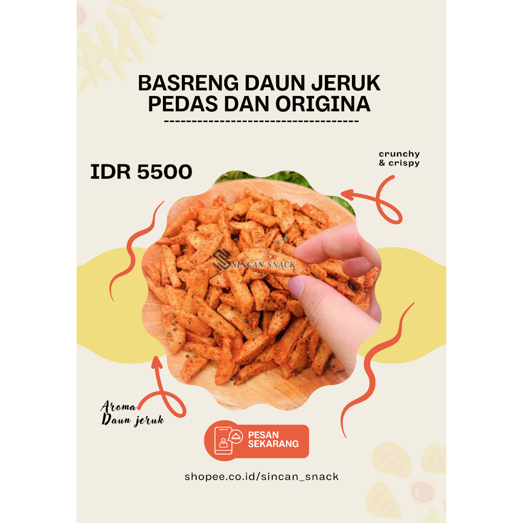 

BASRENG DAUN JERUK RASA PEDAS DAN ORIGINAL ALAMI 100GR