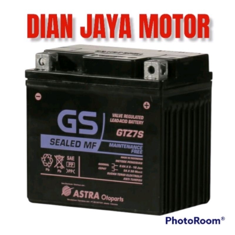 AKI MOTOR GTZ7S GS ASTRA ORIGINAL ASLI .DIAN JAYA MOTOR GTZ7S ORIGINAL AKI MOTOR GTZ7S KERING AKI MO