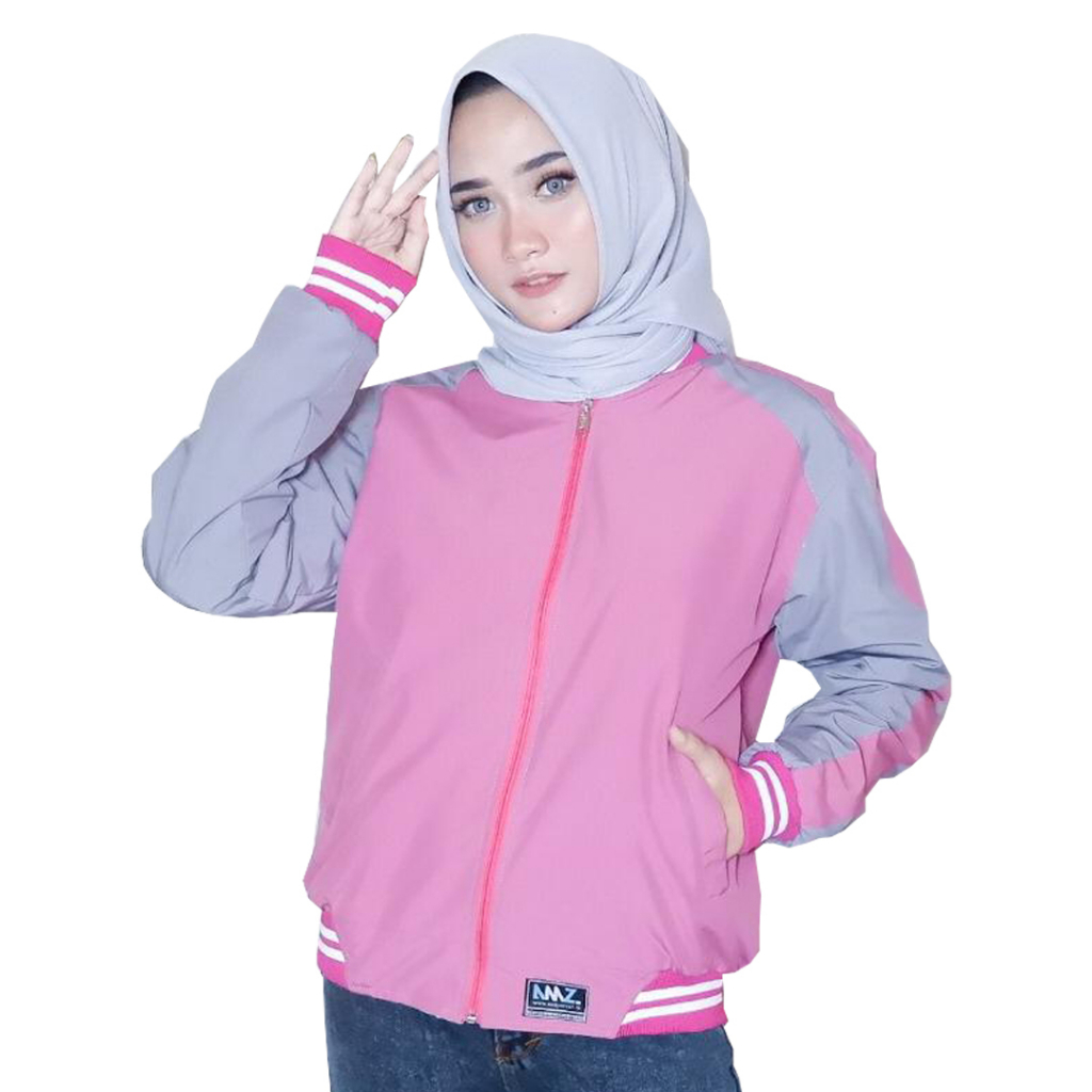 Justrue Jaket Bomber Wanita Bolak Balik JKJ Ping