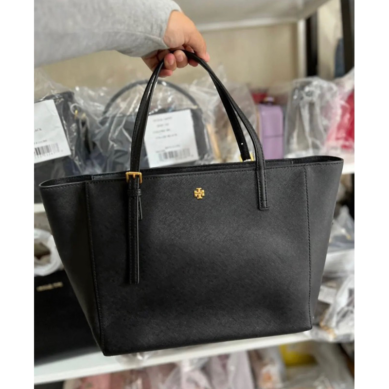 Tory emerson satchel bag black