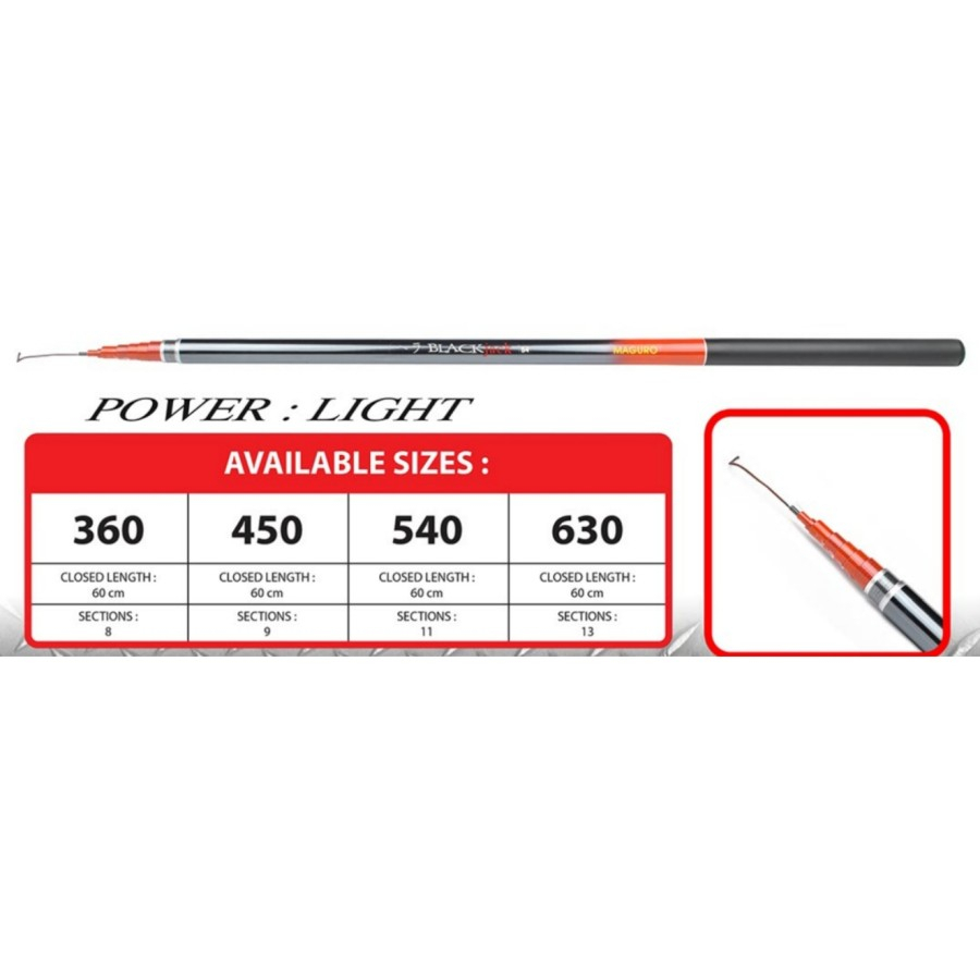 Joran Tegek MAGURO BLACK JACK 630 | Tegek Pole | Tegek Baronang