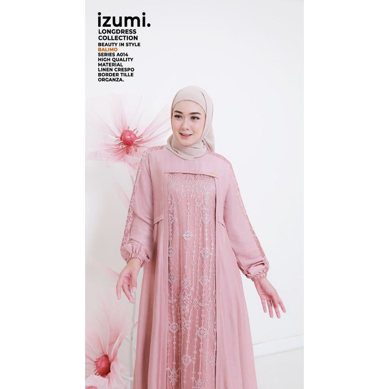 Gamis Dress Kemeja Atasan wanita Izumi Dress Terbaru by Balimo