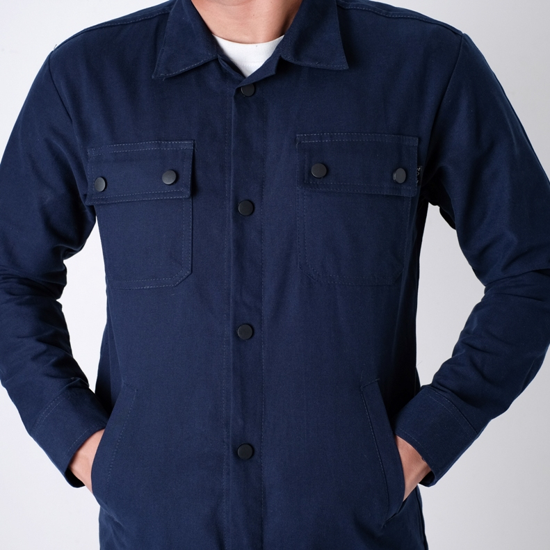 Justrue Jaket Semi Parka Pria Navy