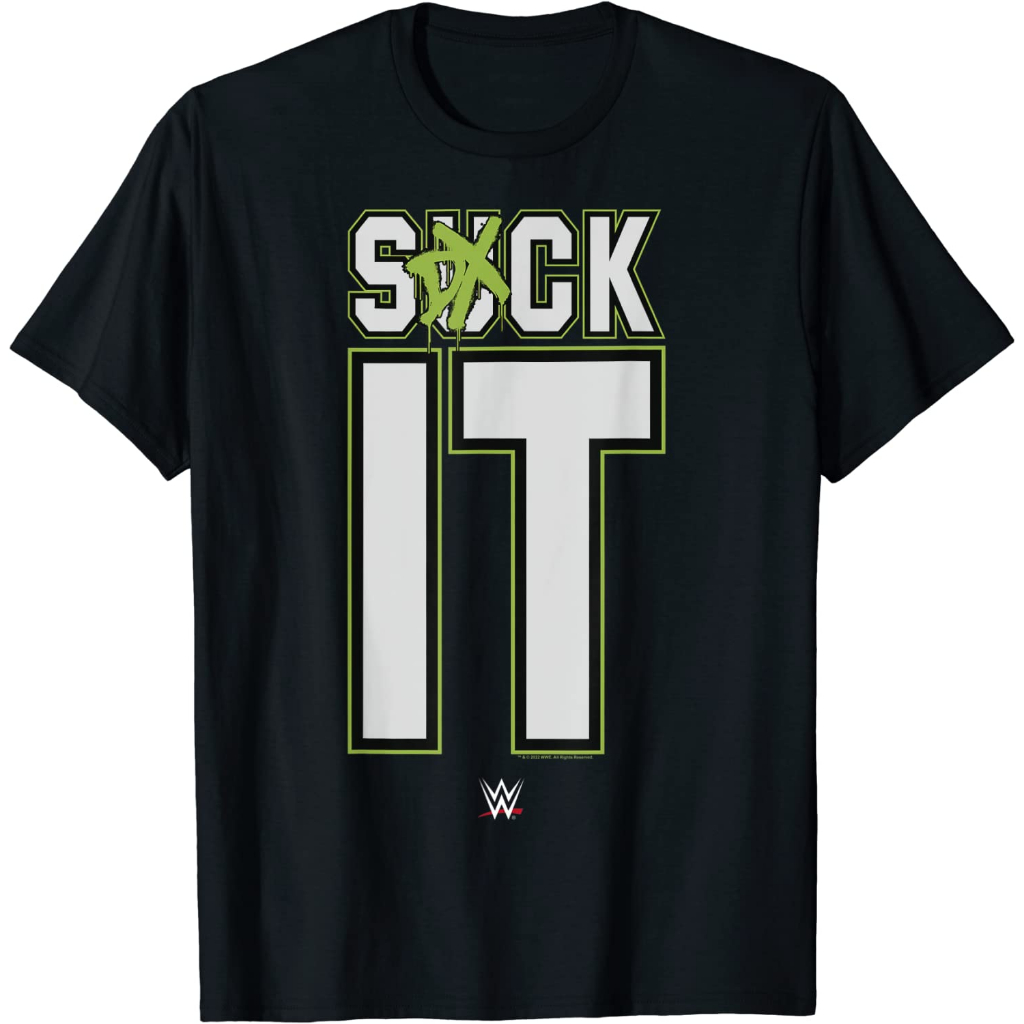 Baju Dewasa WWE DX Suck It Catch Phrase T-Shirt Fashion Pakaian Atasan Kaos Laki Pria Wanita Model T