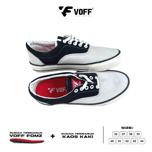 Voff Official Store - Voff Eraleath Grey Black | Sepatu Pria | Sneakers