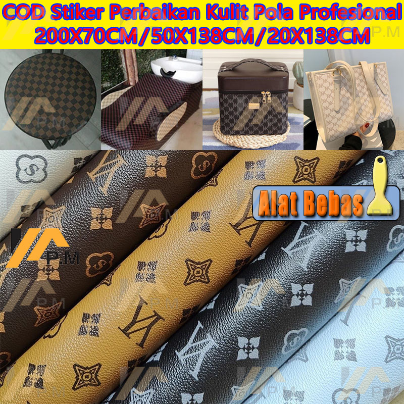 【Sticker Kulit Sofa Tersedia grosir】COD Pengiriman gratis 200cmx70cm  Lem impor yang kuat Sticker St