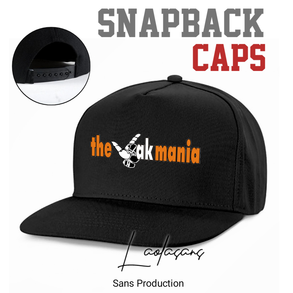 Topi Caps Snapback Hat Logo TheJak Mania distrik hight quality- topi Terlaris  Topi Lidah datar prem
