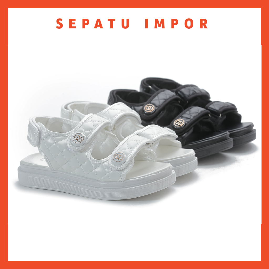 FREE KOTAK SEPATU !!! SALE!!! COD ORIGINAL WEDGES SANDAL TALI WANITA KOREA - 019