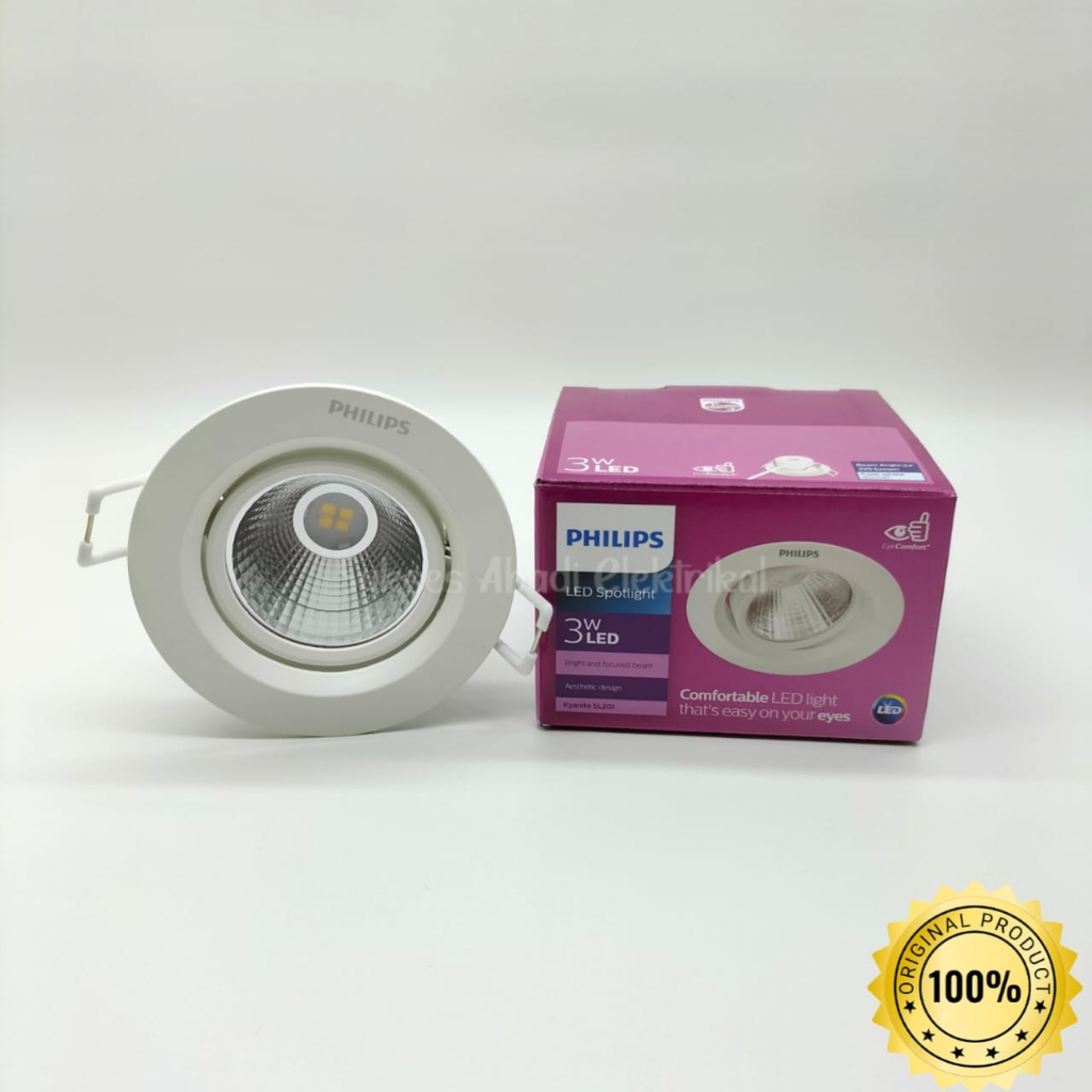 DOWNLIGHT KYANITE SL 201 PHILIPS 3W