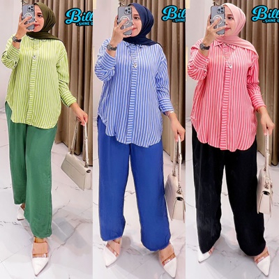SETELAN RAYON MIX CRINKLE / 20.6 / FRESIA FENITA / LD 120 CM/ ALLSIZE JUMBO / ONESET WANITA / BILLAL