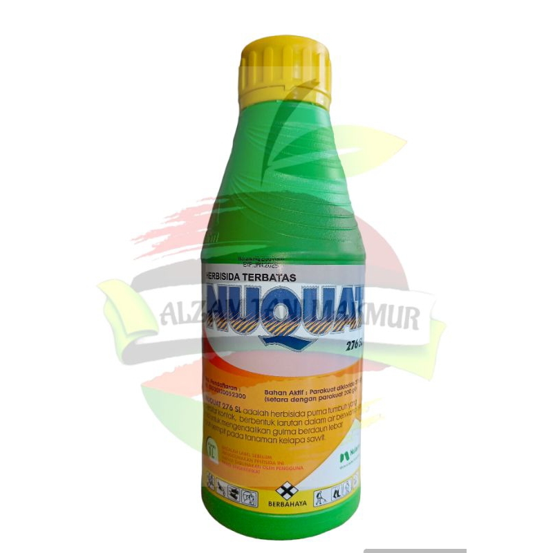Herbisida NUQUAT 276 SL isi 1 Liter Bahan Aktif Parakuat Diklorida 276 g/liter