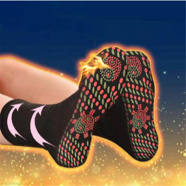 Kaos Kaki Terapi Pemanas Penghangat Pemanas Kaki Varian Hijau Foot Support Tourmaline Magnetic Therapy