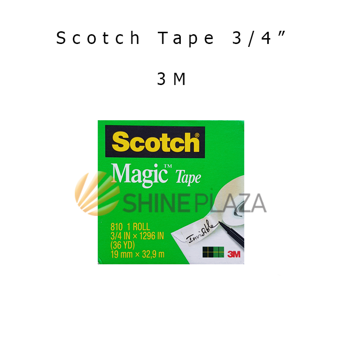 

Scotch Magic Tape 3M 810 Invisible 3/4 Inch - Solasi 19mm Bisa Ditulis