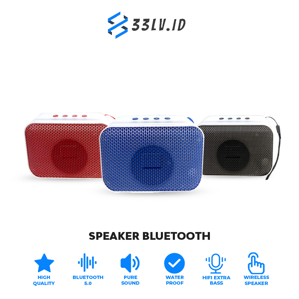 【33LV.ID】Speaker Bluetooth LED A011 Speaker Wireless High Sound