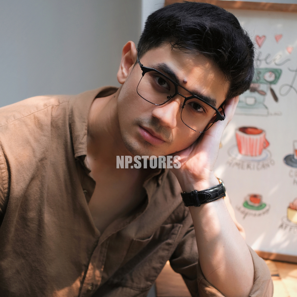 Frame Kacamata Hitam Bahan Metal Plastik Untuk Pria Cowok Desain Model Keren Stylish Terbaru Update 