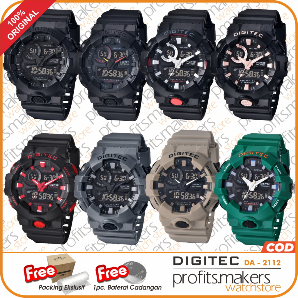 DIGITEC DG 2112 / DG-2112 / DG2112 Watch Jam Tangan ORIGINAL