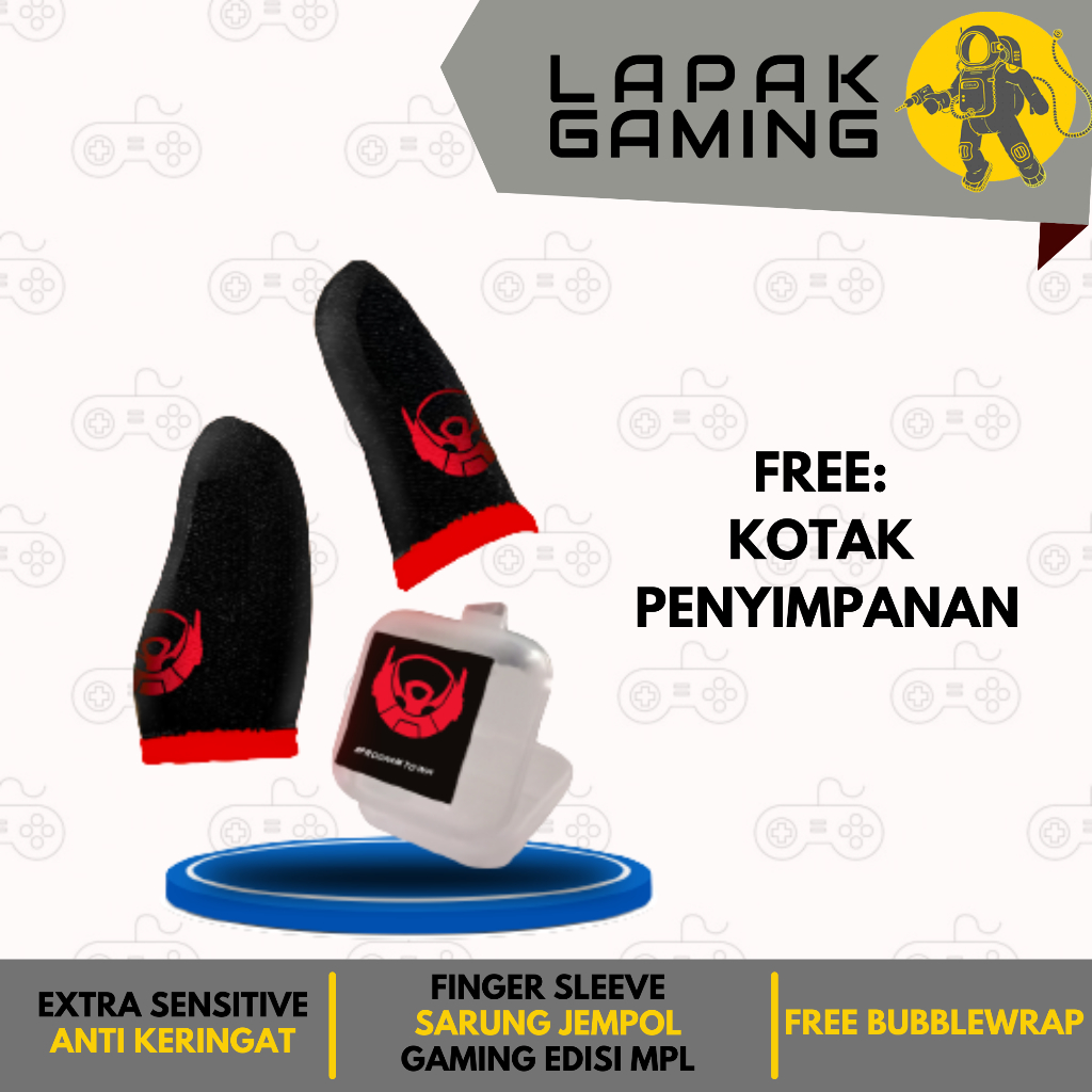 SARUNG JEMPOL GAMING EVOS RRQ MOBILE LEGEND FREE FIRE PUBG MPL EDITION JARI