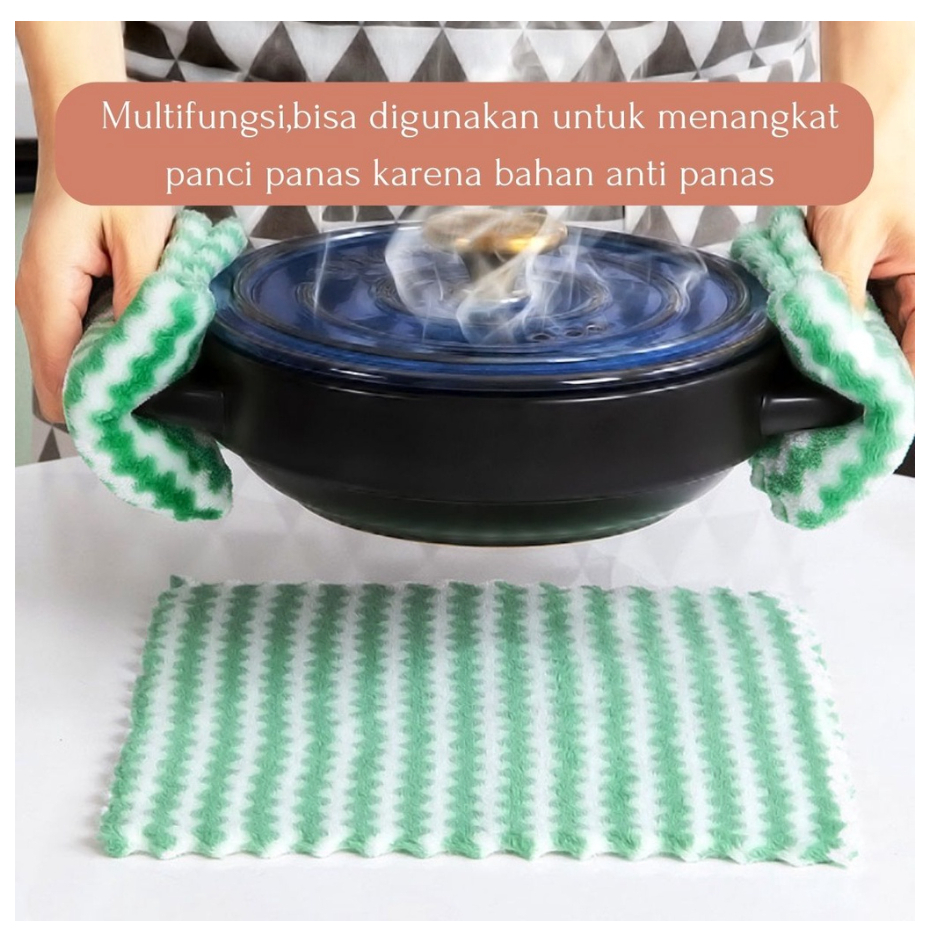 LAP MICROFIBER KAIN LAP PIRING DAPUR MOTIF SERAT