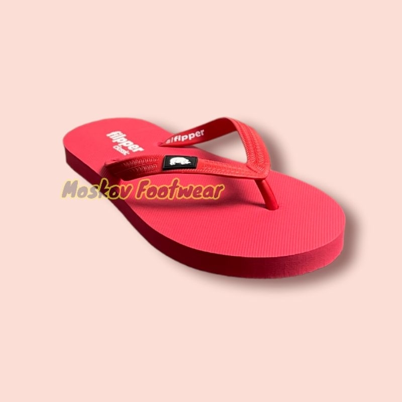 Sandal Santai Kekinian Fipperr Classic | Sendal Jepit Pria | Japit Colorfull Red