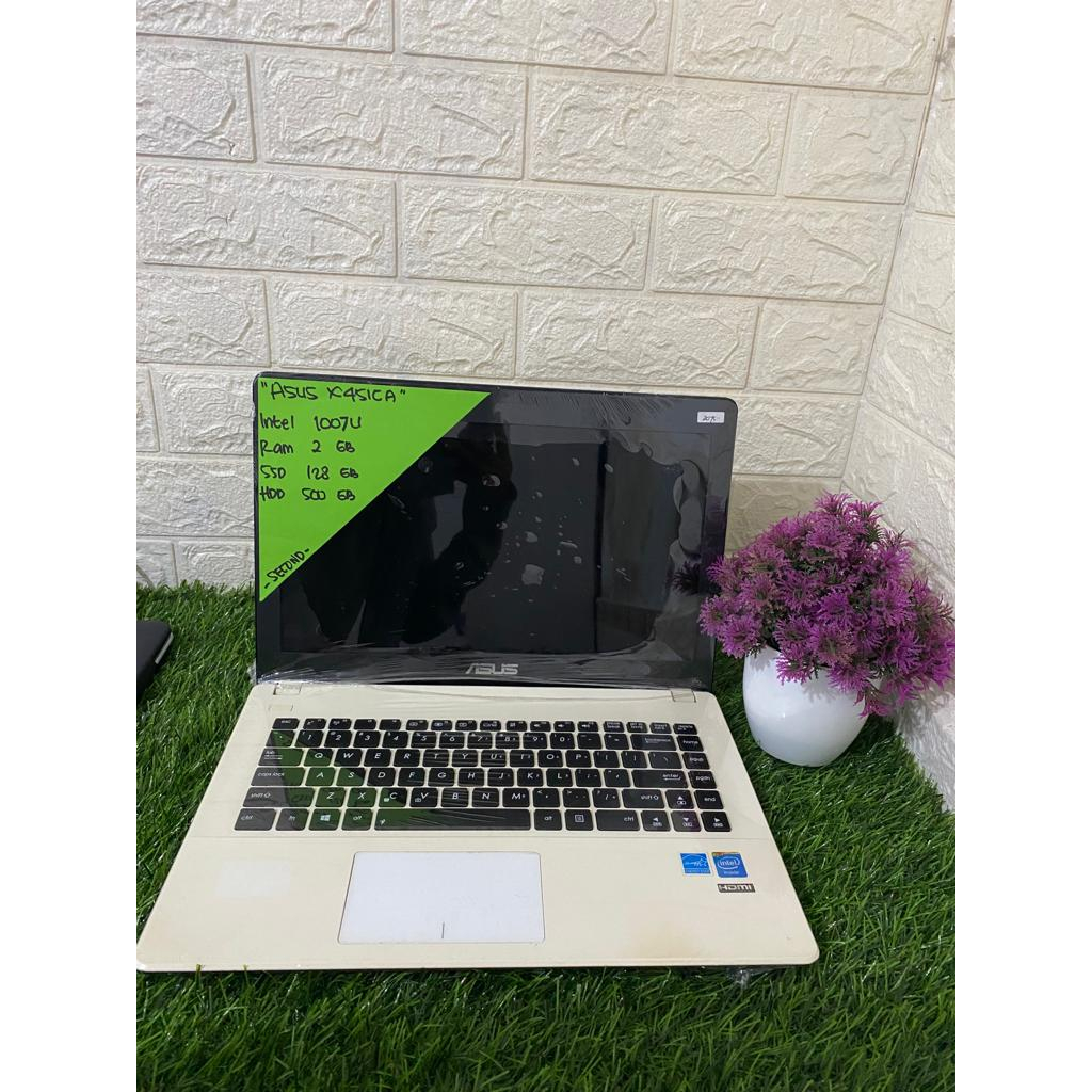 ASUS X451CA INTEL 1007U RAM 2 GGB SSD 128 GB HDD 500 GB 14 INCH