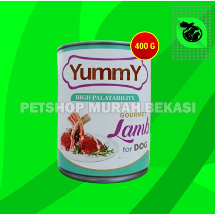 Makanan Basah Anjing Yummy Dog Food Kaleng Can Wet Food 400 Gram