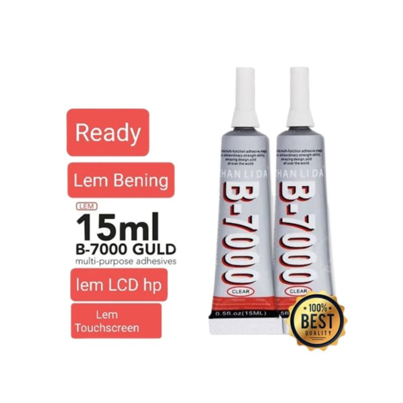 B7-Adhesive Lem Tape B7000 Perekat Backdoor Casing Frame LCD 15 ml