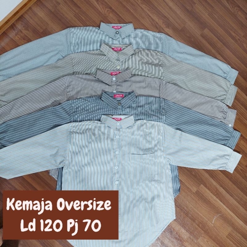 KEMEJA OVERSIZE SALUR/ATASAN WANITA SALUR/KEMEJA JUMBO