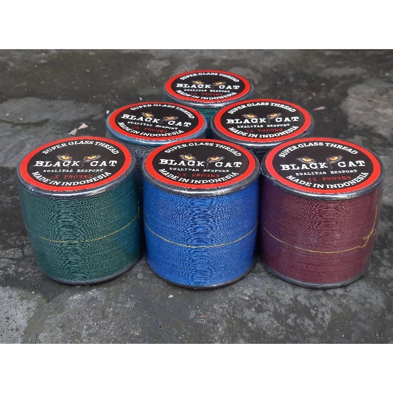 Senar Gelasan Black Cat/ 0,18/ 3000yard /Layangan / Benang  / Benang Gelasan / Benang Layangan / sen