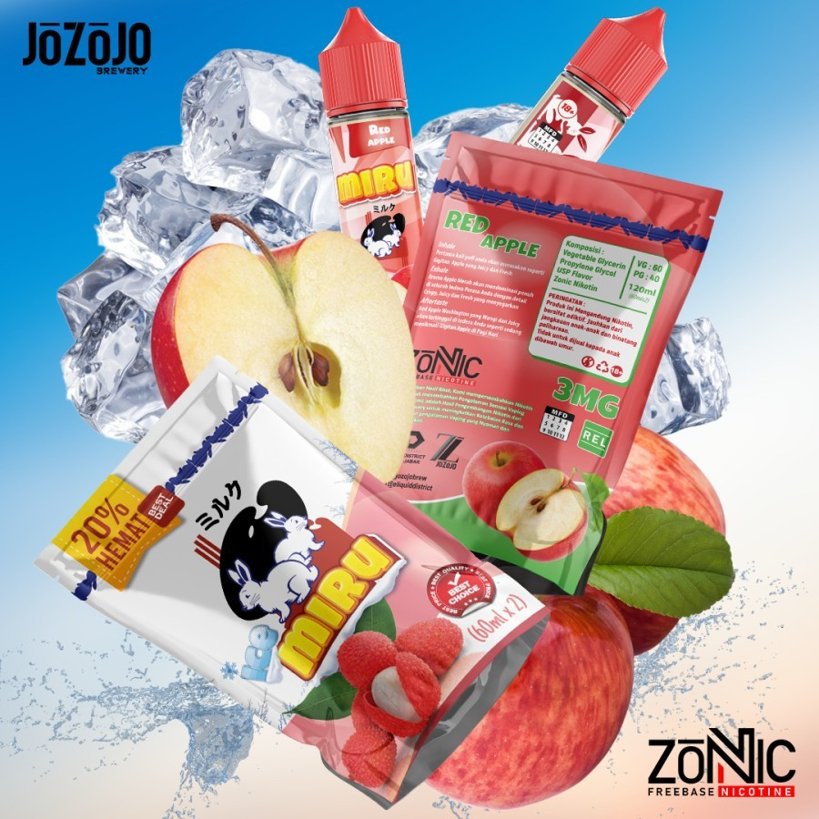 MIRU ICE RED APPLE BY JOZOJO BREW 3MG 60ML