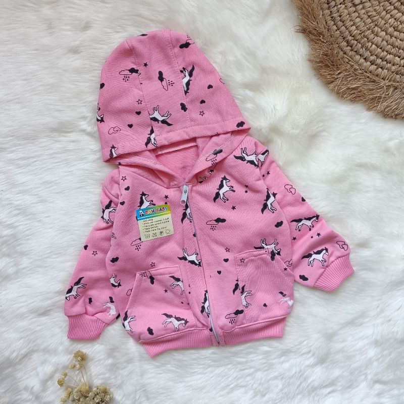 Jaket bayi 3-12 bulan motif hoorse