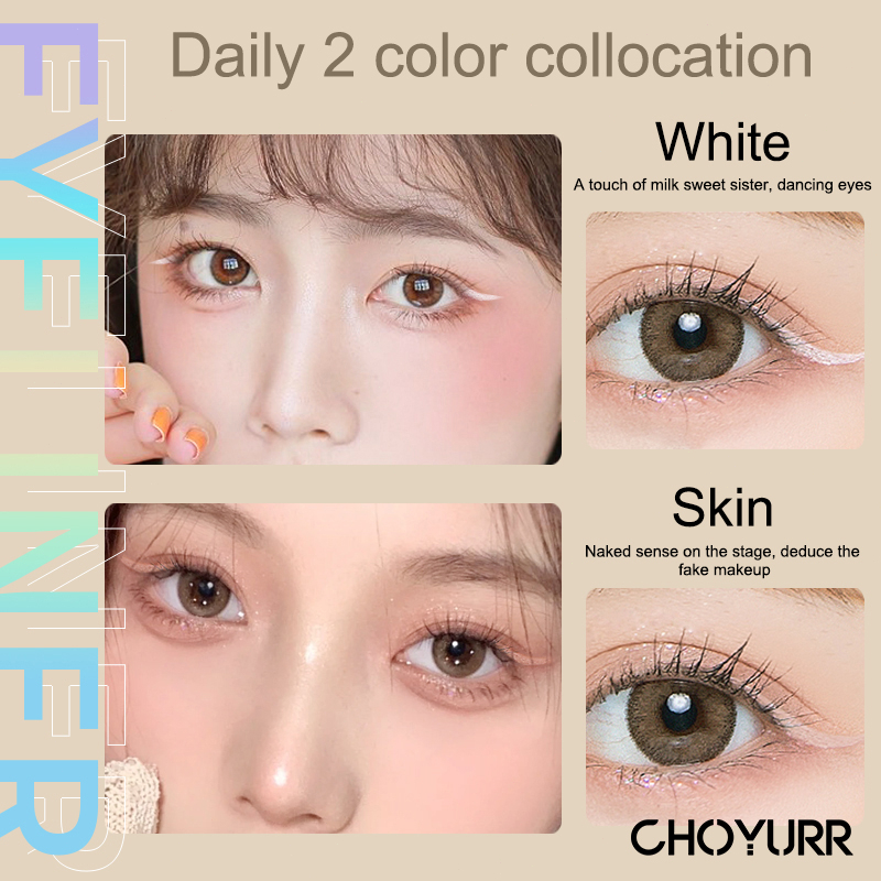 【COD】Eyeliner Pen Ultra Slim Eyeliner Pensil Concealer Pen Tahan Lama Tekstur Lembut Lembut-CH