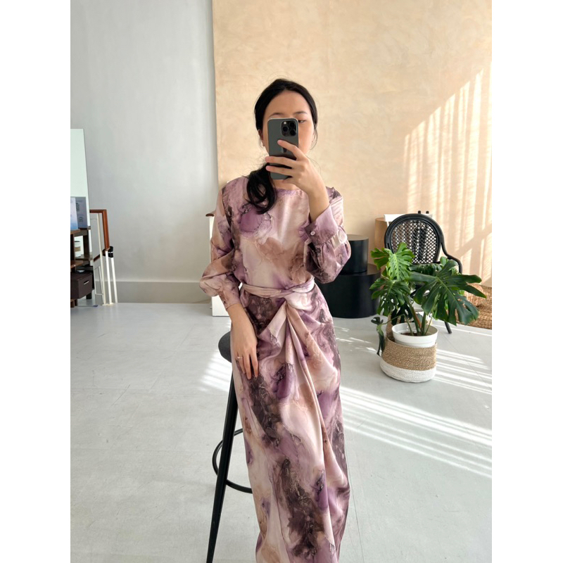 Selim Label Nadine Dress Wrap Dress Lilit Long Dress Panjang