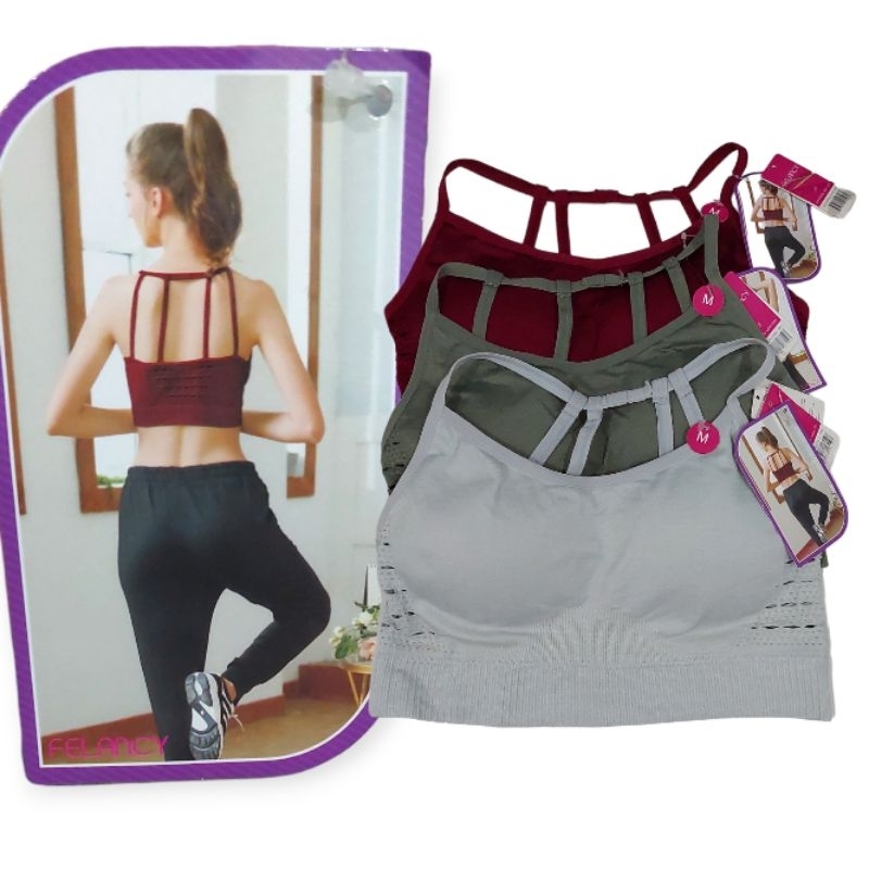 sports bra tanpa kawat felancy Fit 32 34
