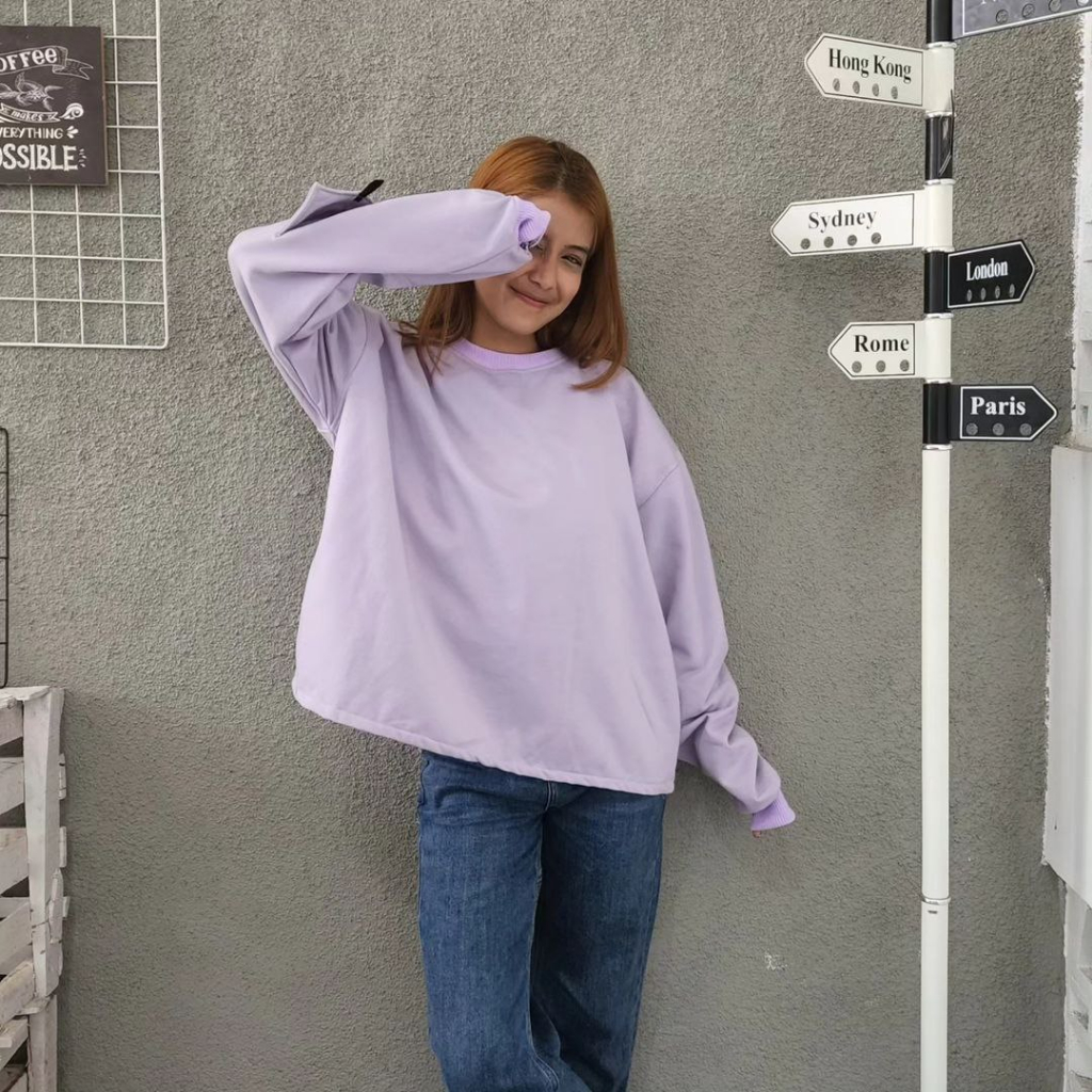 Nara.Grosir - Hand Pocket XXL l Sweater Oversize Wanita
