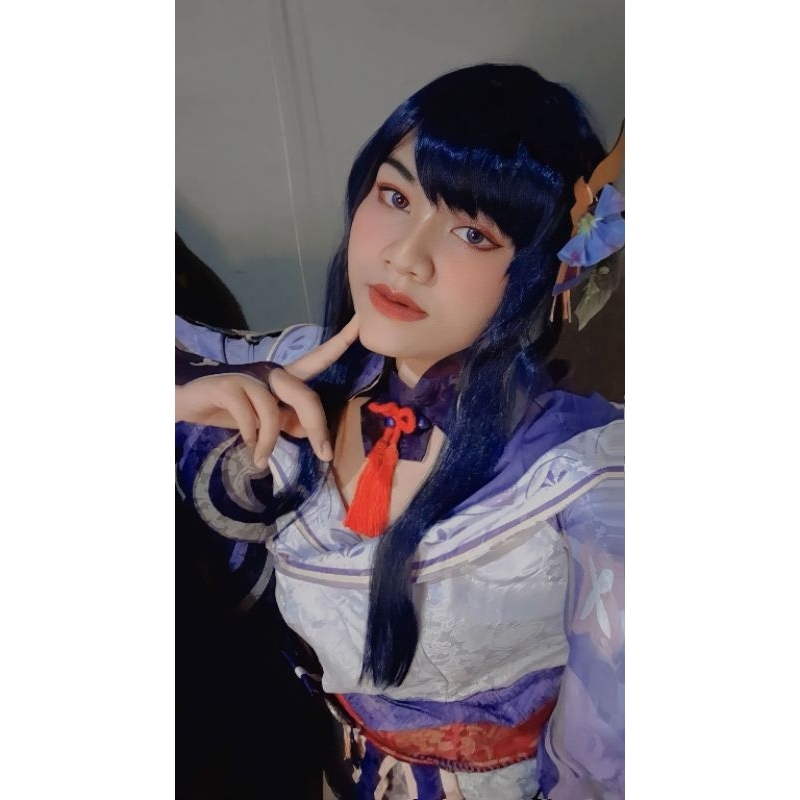Grosir Sewa / Rental Cosplay Raiden Shogun/Baal Genshin Impact Xl