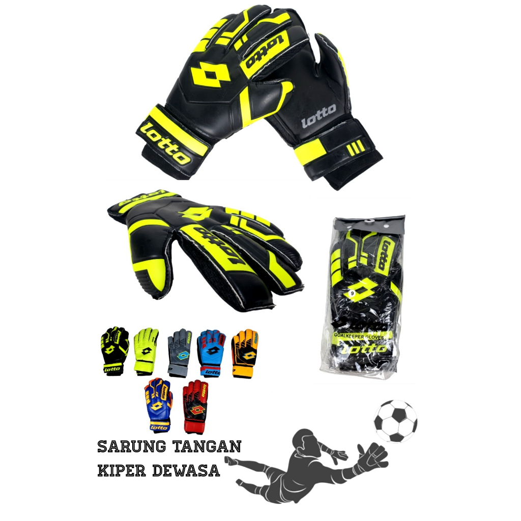 Sarung Tangan Kiper Dewasa Lotto Tulang