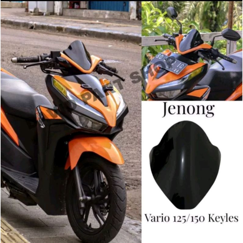 Visor variasi honda vario 125 150 led new jenong bahan akrilik free doubel tape