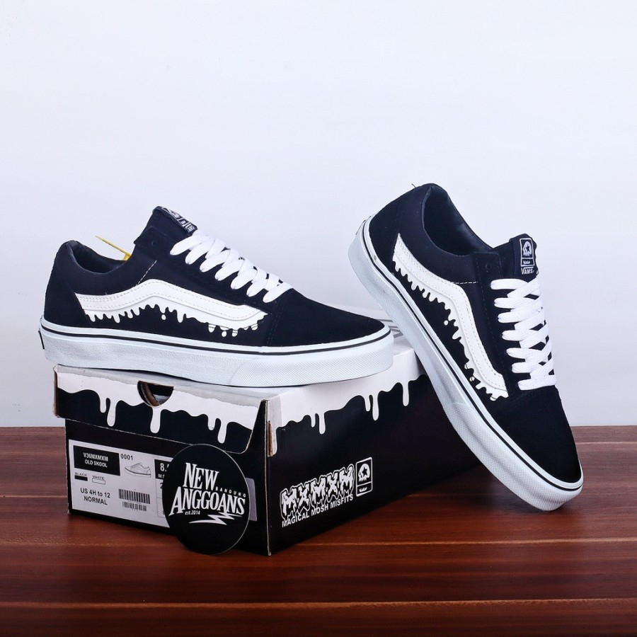sepatu Vans old skool Lumer / sepatu kasual pria wanita // Autentik Fans / Vens Motif Lumer