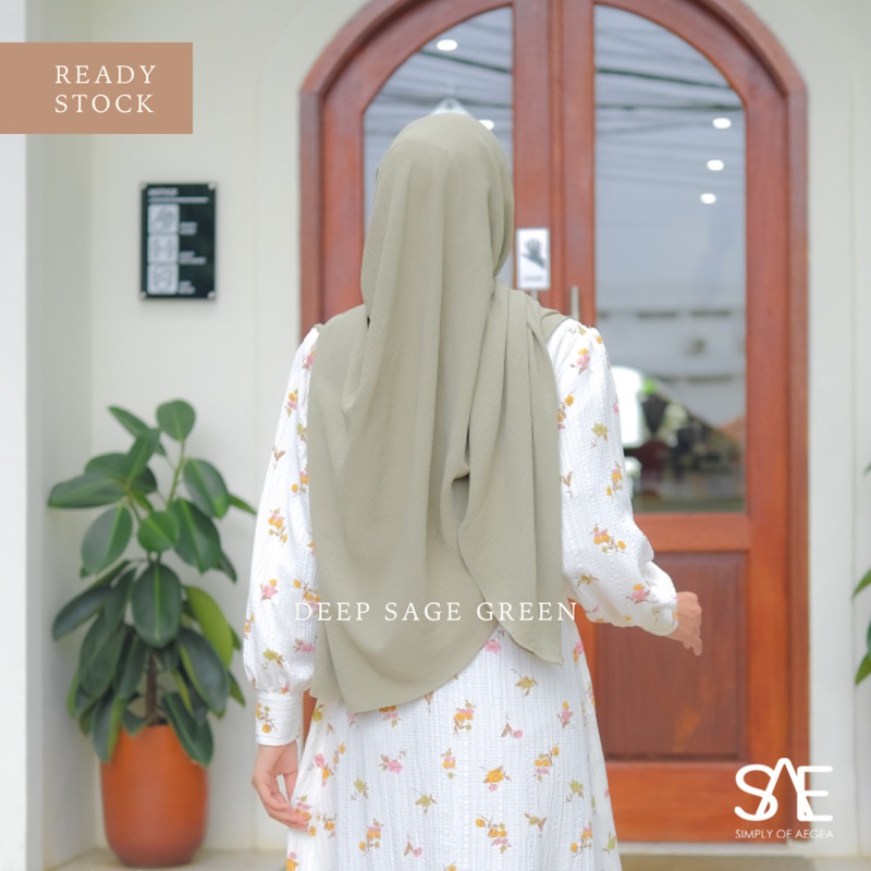 HIJAB CURVE CRINKLE AIRFLOW CUTING SEGITIGA OVAL 150x95 BY SIMPLY OF AEGEA (SAE)