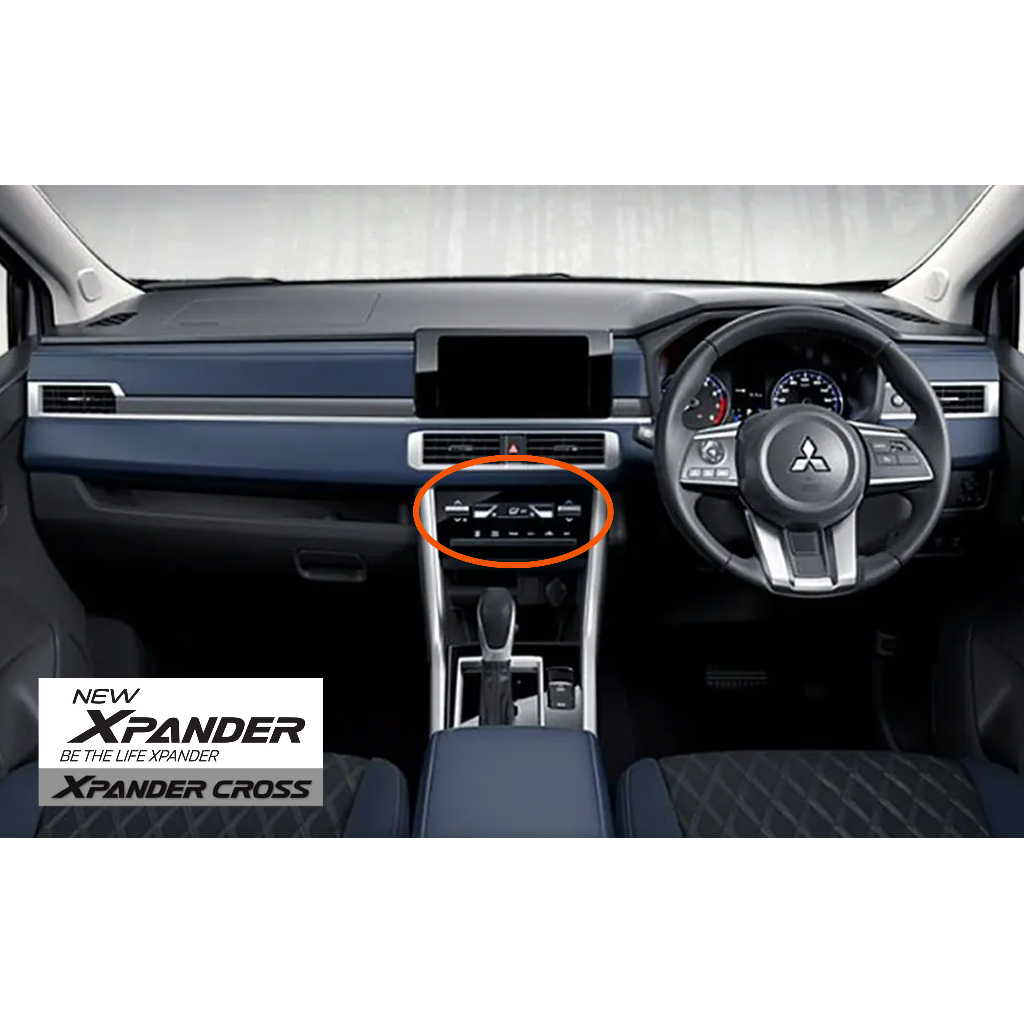 Sticker Panel AC Digital New Xpander / Cross  - Clear / Black Glossy / Carbon
