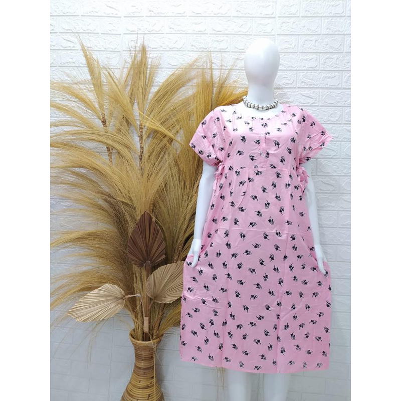 Daster Centini Tali Samping Busui Bunga / sakura