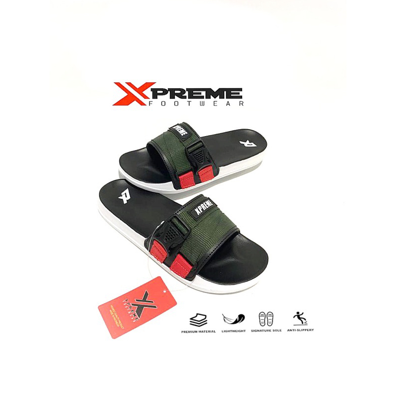 Sandal Selop Pria Distro Webing XPREME FOOTWEAR original brand lokal indonesia - sandal distro pria wanita- sandal slide kekinian