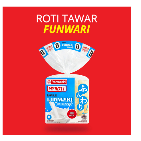 

ROTI TAWAR FUNWARI WHITE SOFT YAMAZAKI MYROTI