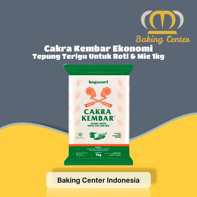 

Tepung Terigu Cakra Kembar Ekonomi 1kg