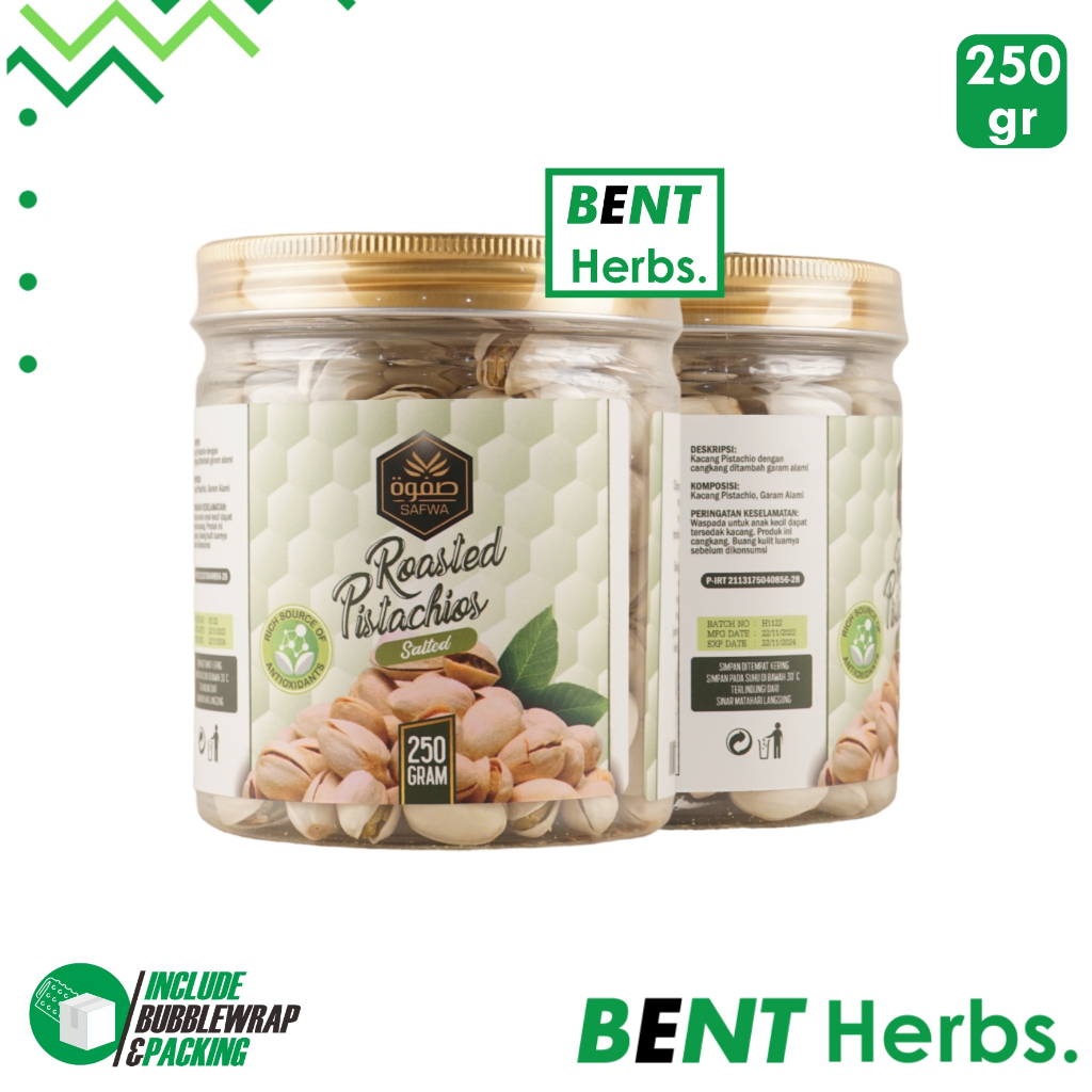 

Safwa Pistachio Panggang Roasted Salted Premium 250 gr